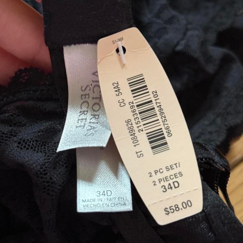 Victoria Secret Black Babydoll lingerie with bow detail! - Picture 2 of 6